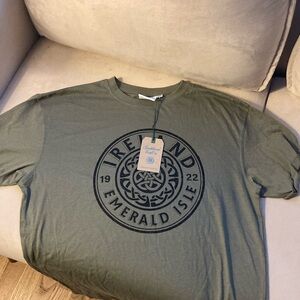 Olive Green Short Sleeve Tee, purchased in Ireland, NWT